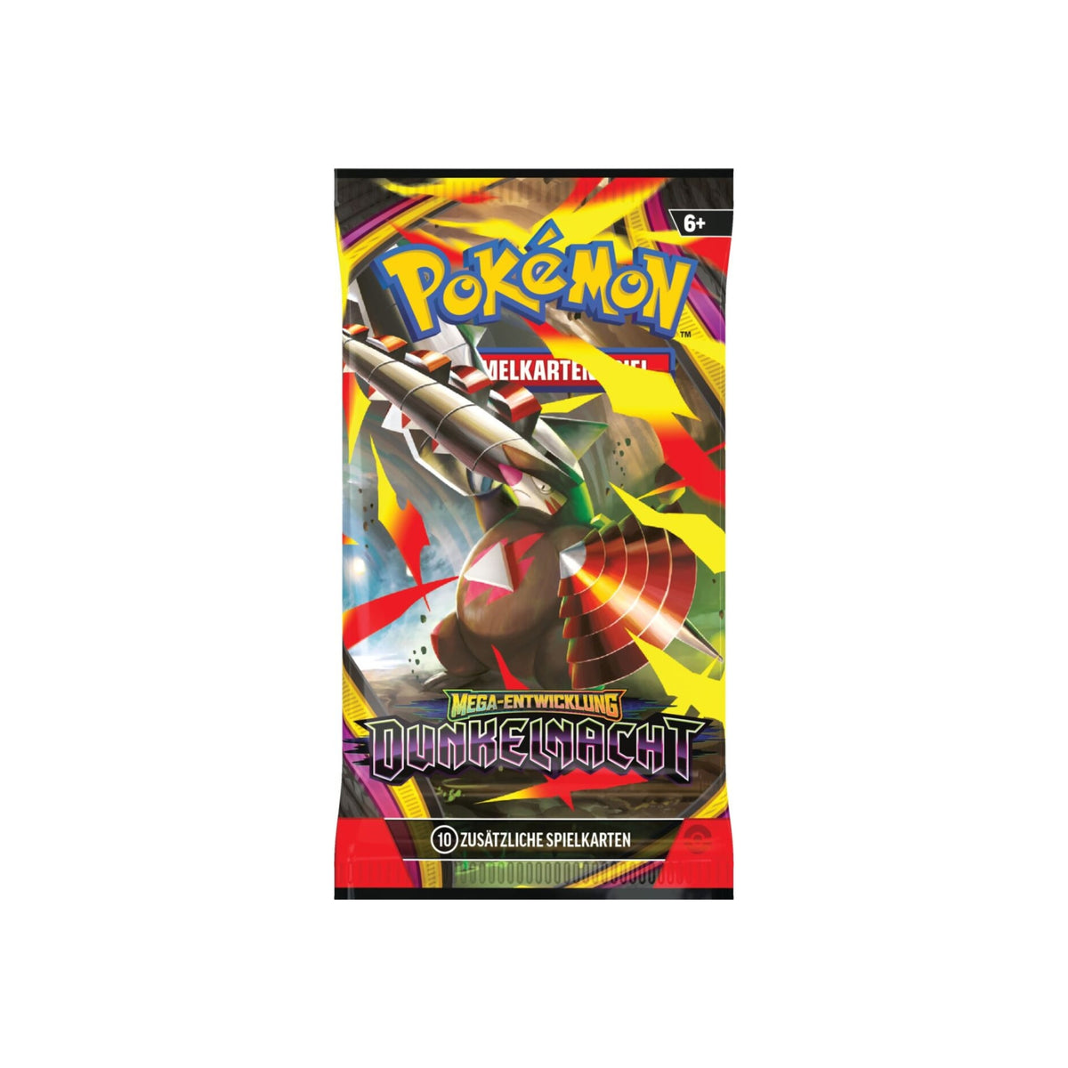 Pokémon Mega-Entwicklung Dunkelnacht Einzelbooster - Mega-Stalobor Artwork (Deutsch) - versiegeltes Boosterpack mit 10 Sammelkarten