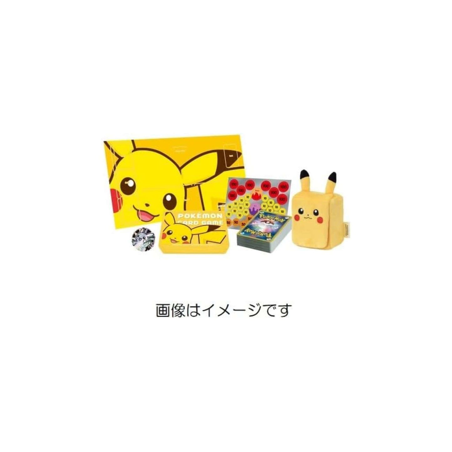 Pokémon Starter Set ex – Pikachu Special Set (japanisch) – kompletter Inhalt mit Spielmatte, Markern, Deck und Pikachu-Plüsch-Deckbox
