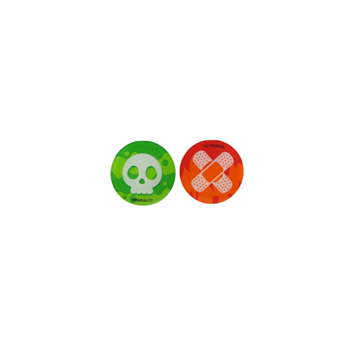 Pokémon Schadensmarken – Giftmarker (grün) & Verbrennungsmarker (orange) als Statusmarker fürs TCG