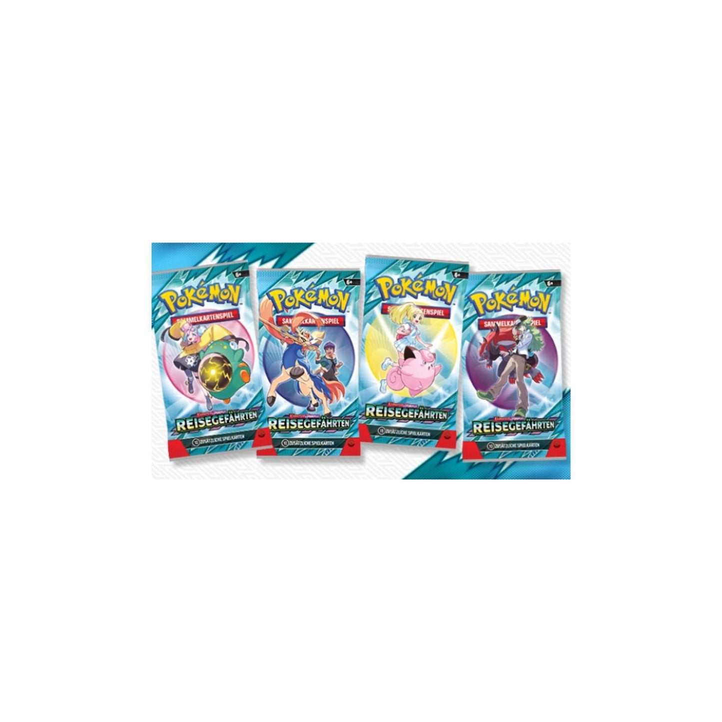 Pokémon Einzelbooster: Reisegefährten (Karmesin & Purpur) – Alle 4 Artworks – Deutsch