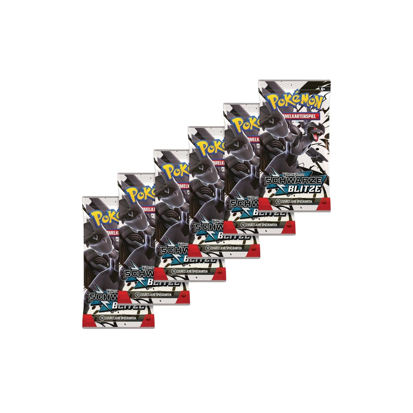 Pokémon Boosterbundle – Schwarze Blitze (Karmesin & Purpur) – Deutsch – enthaltene Booster-Packs: 6x Schwarze Blitze