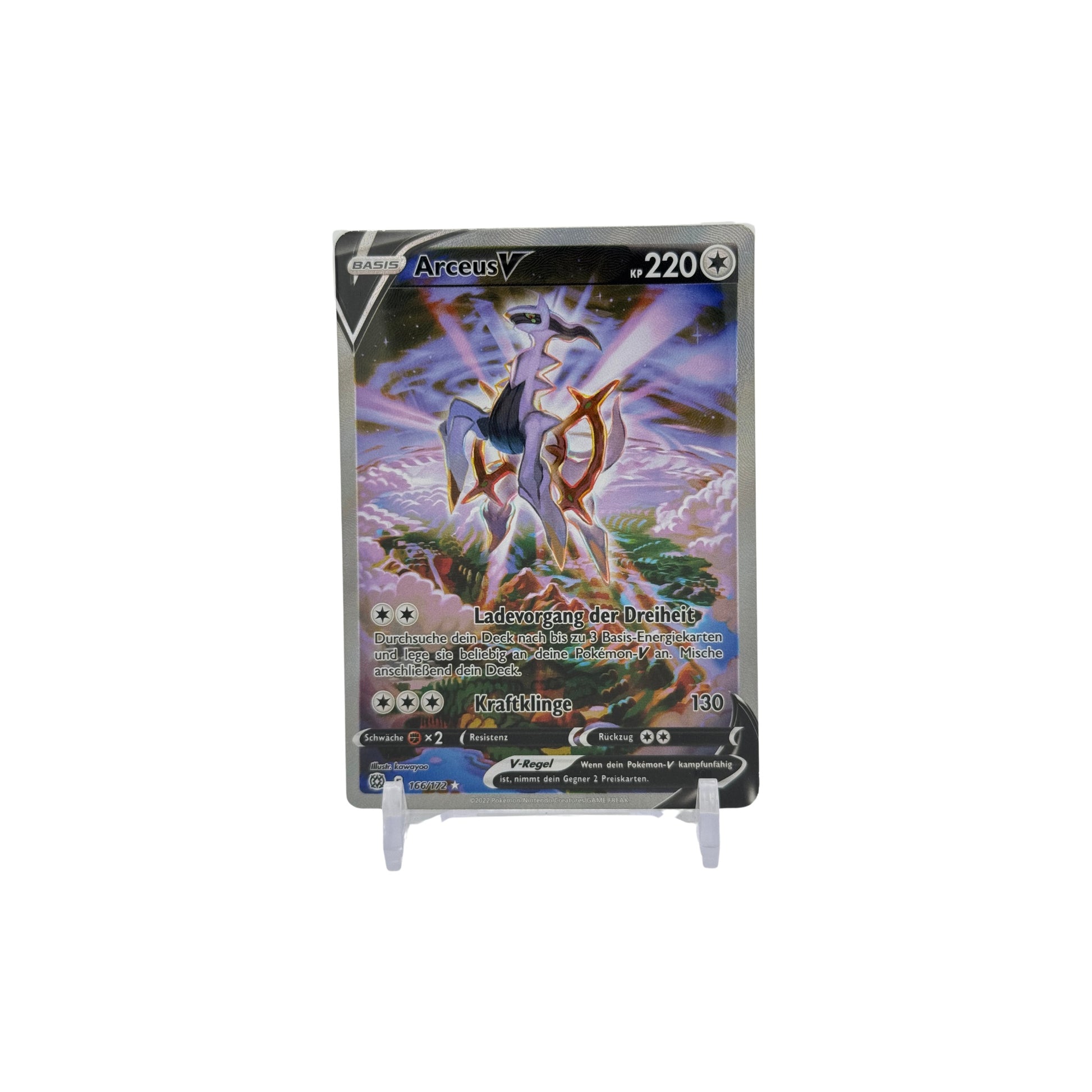 Arceus V – 166/172 – Strahlende Sterne (Brilliant Stars) – Special Illustration Rare – Deutsch – Vorderseite
