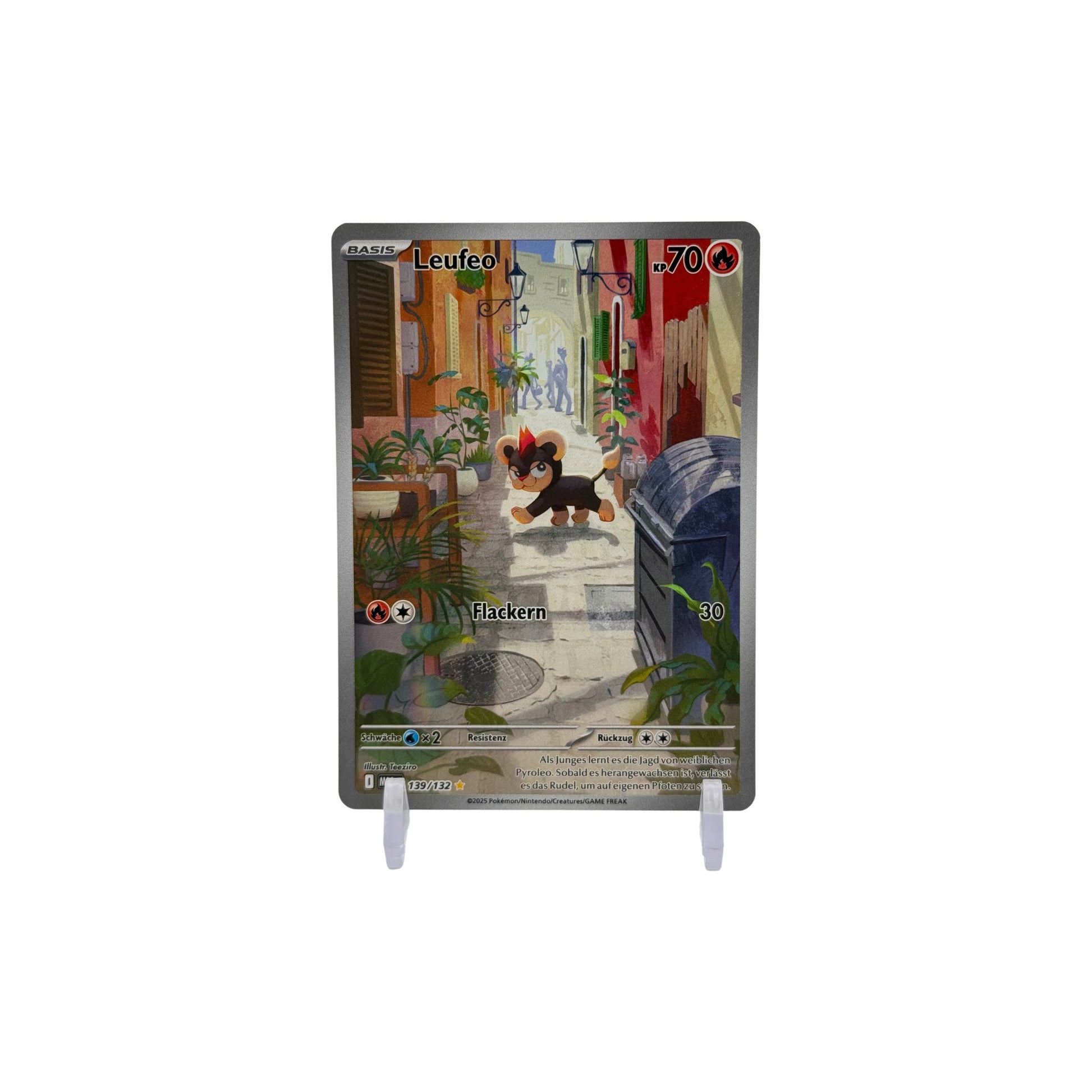 Leufeo – Mega-Entwicklung (Mega Evolution) – MEG-139/132 – Illustration Rare – Deutsch – Vorderseite