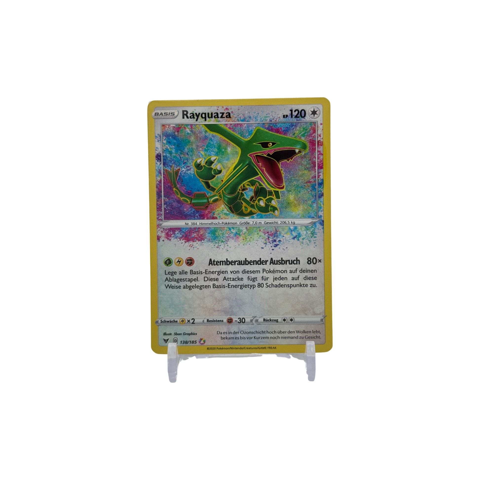 Rayquaza – Farbenschock (Vivid Voltage) – VIV 138/185 – Amazing Rare – Deutsch – Vorderseite