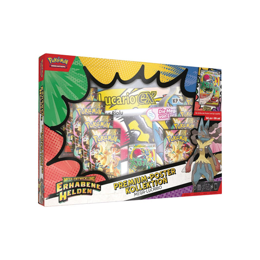 Pokémon Erhabene Helden Premium-Poster-Kollektion Mega-Lucario Deutsch - Produktbild
