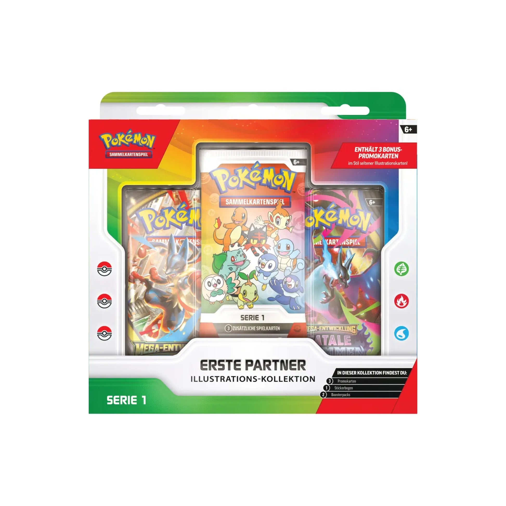 Pokémon Erste Partner Kollektion Serie 1 Deutsch - Produktverpackung Vorderseite