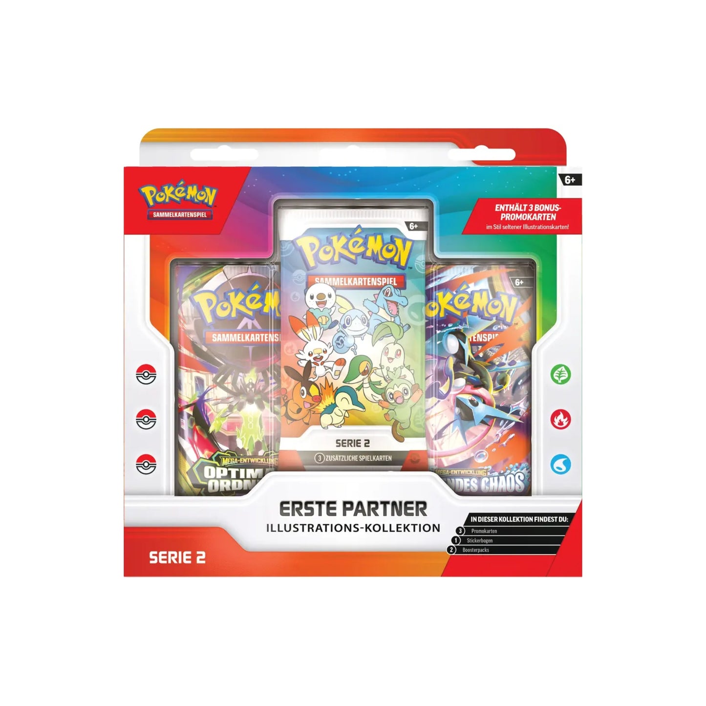 Pokémon Erste Partner Kollektion Serie 2 Deutsch - Produktverpackung mit Erste-Partner-Motiv

