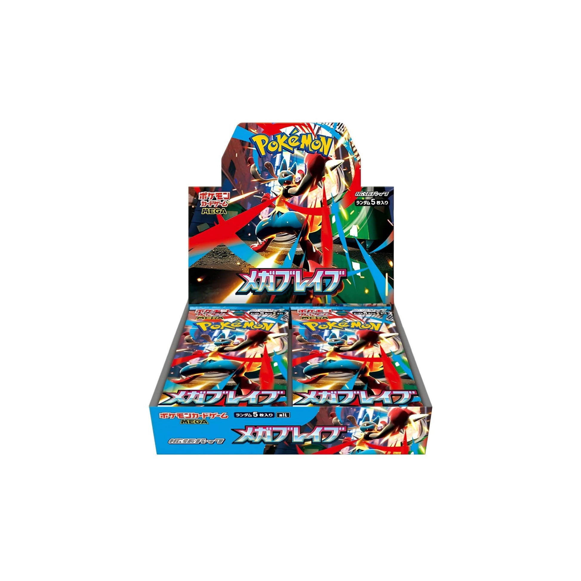 Pokémon TCG Mega Brave [M1L] Display mit 30 Boostern – Japanische Ausgabe, original & versiegelt – jetzt bei Balucards.