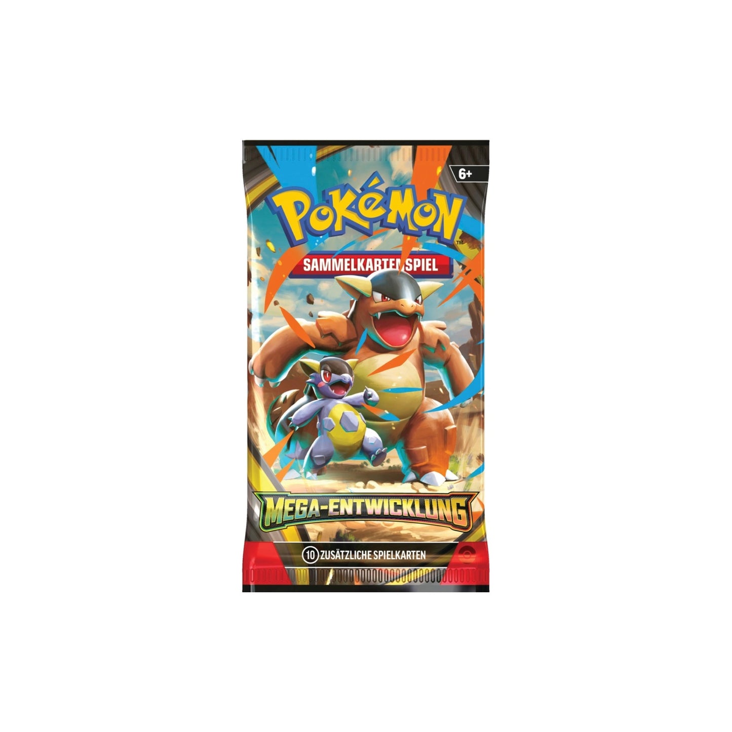Pokémon TCG Mega-Entwicklung Einzelbooster – Mega-Kangama Artwork (Deutsch) – Offizielles Boosterpack mit 10 Sammelkarten.