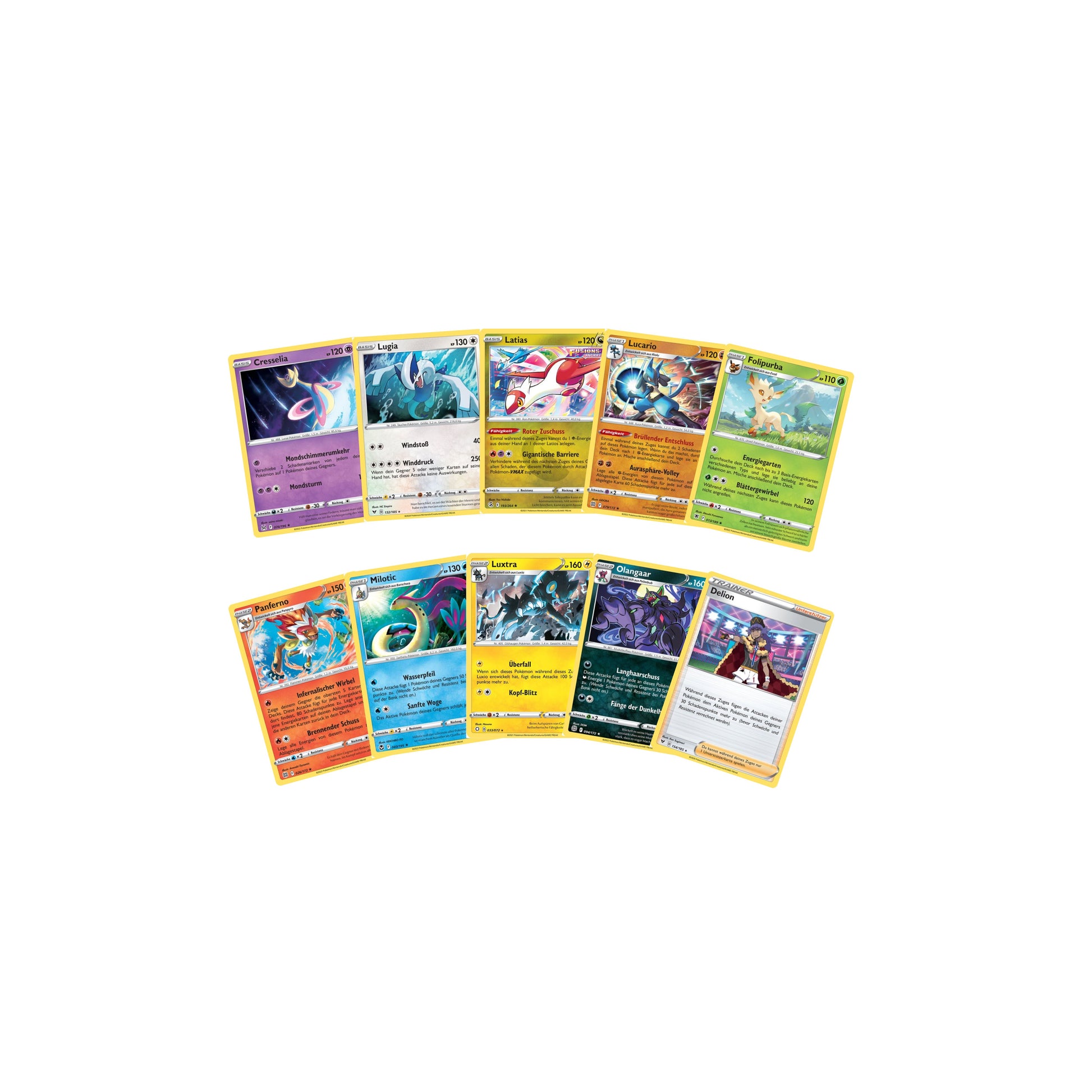 Pokémon Einzelkarten Bulk: Schwert & Schild – 10x Rare Karten (non-holo)