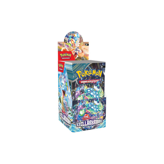 Pokémon 18er Display – Stellarkrone (Karmesin & Purpur) – Deutsch – Vorderseite A
