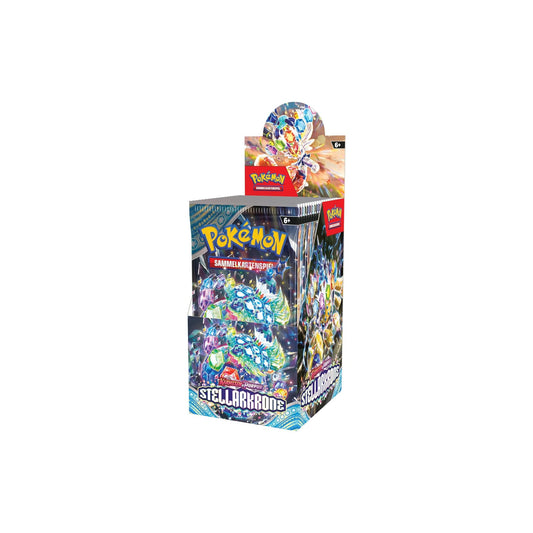 Pokémon 18er Display – Stellarkrone (Karmesin & Purpur) – Deutsch – Vorderseite C